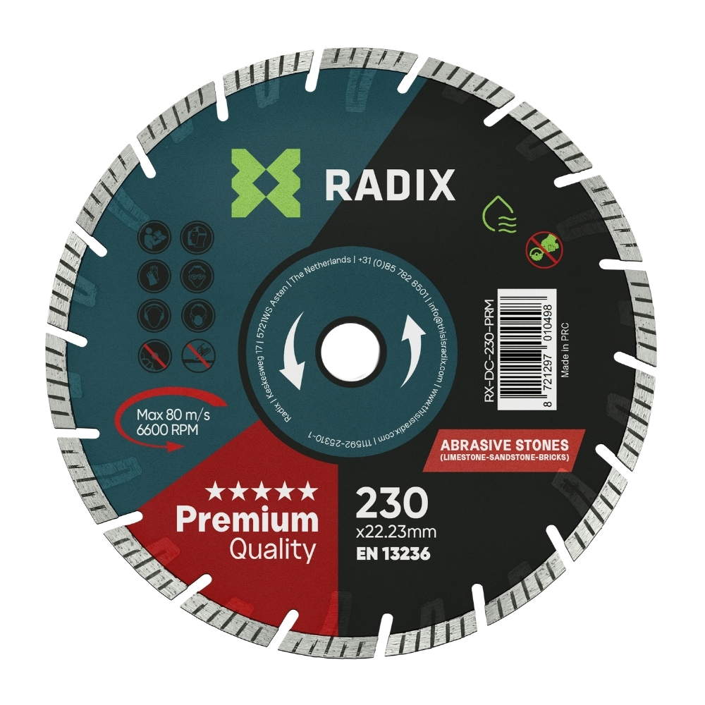 Radix - Diamantschijf - 230 mm - Premium Radix - Diamantschijf - 230 mm - Premium