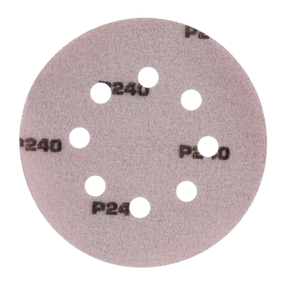 Radix - Schuurschijf - Pro - Klittenband 125 mm - P240 – 8 stofgaten (10 stuks)