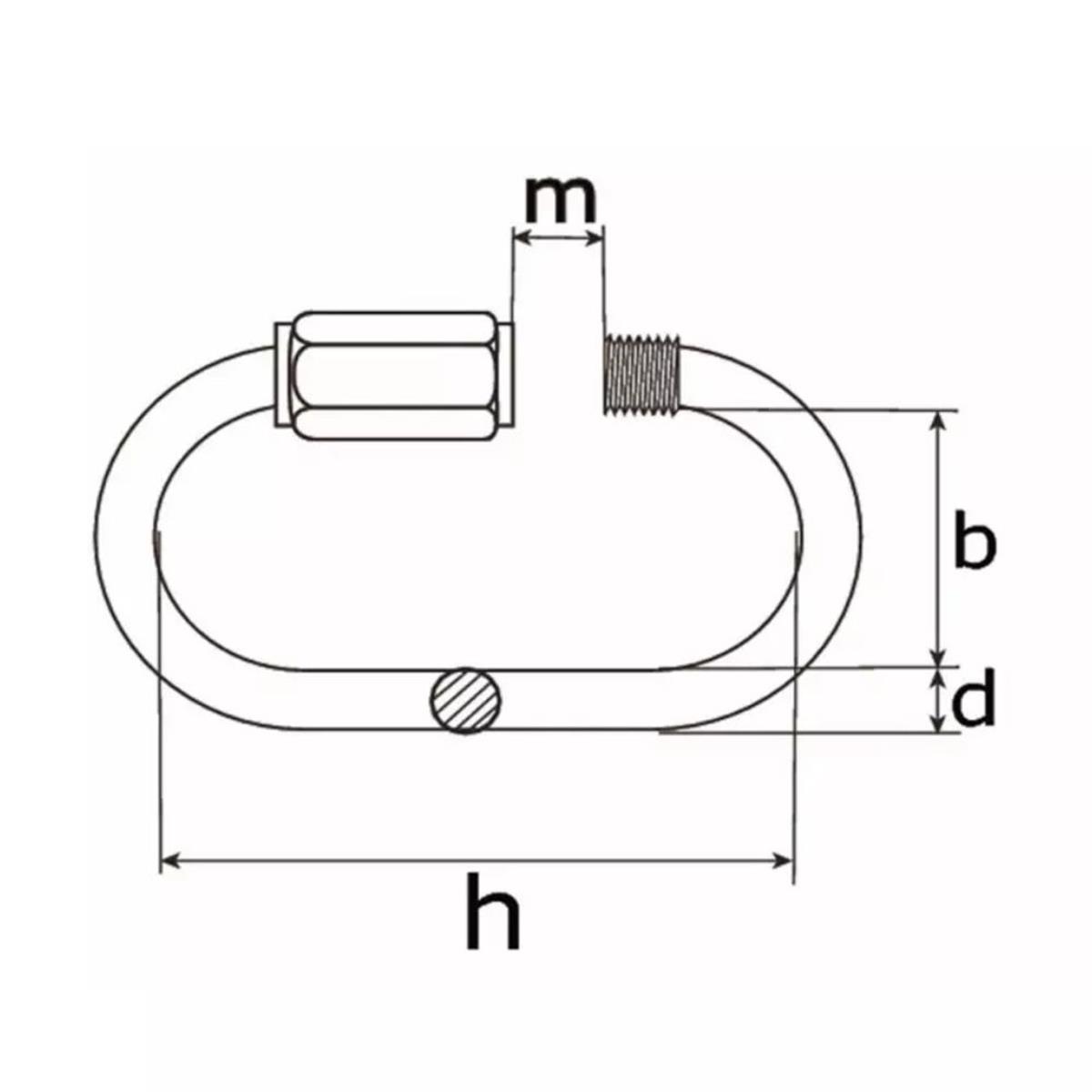 Noodschalm met schroef - 4mm - Verzinkt Noodschalm met schroef - 4mm - Verzinkt