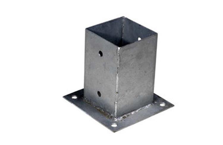Vloerpaalhouder - Voor tuinpaal - 9x9cm - Verzinkt Vloerpaalhouder - Voor tuinpaal - 9x9cm - Verzinkt
