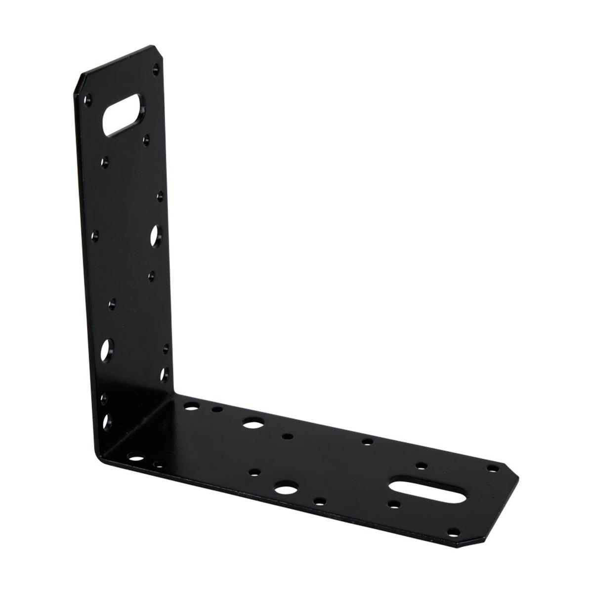 Hoekanker Vlak - 150 x 150 x 60 x 2.5 mm - Zwart
