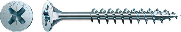 Spax - Spaanplaatschroeven - Pozidrive 2 Platkop - 4 x 40mm - Deeldraad - WIROX (1.000 stuks)