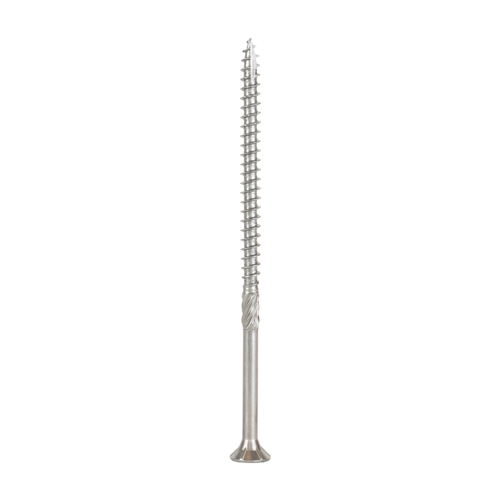 Radix Torx 30 Spaanplaatschroef - Platkop + Snijpunt - 6,0 x 120mm/70 - RVS - Deeldraad (100 stuks)