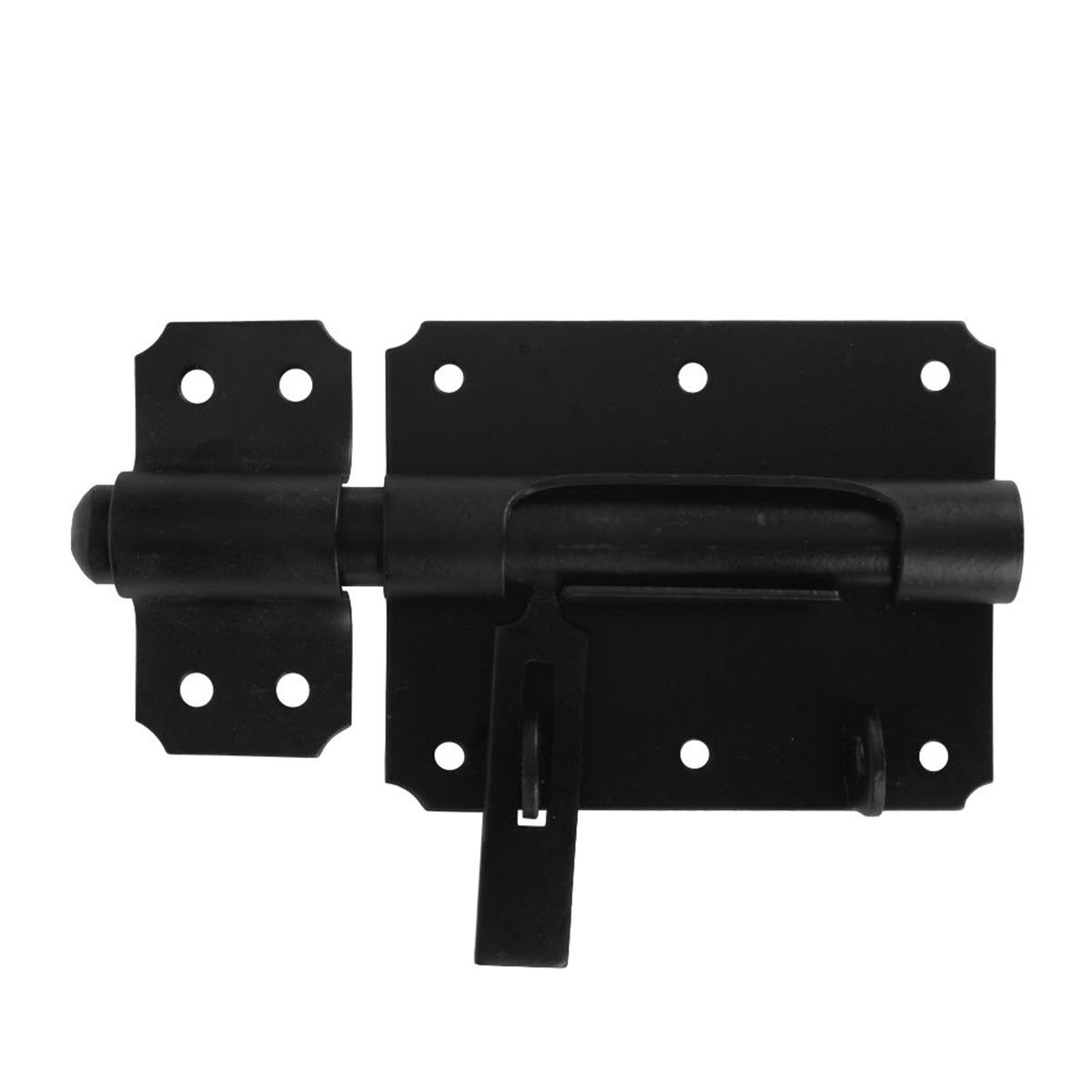 Hangslotgrendel - 100 x 70 mm - Zwart