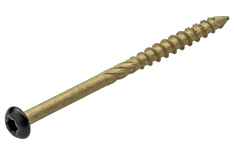 Dynaplus - Gevel- en potdekselschroef - Torx 15 - 4,0 x 40mm - AR-Bronze - Zwarte kop - CK (200 stuks)