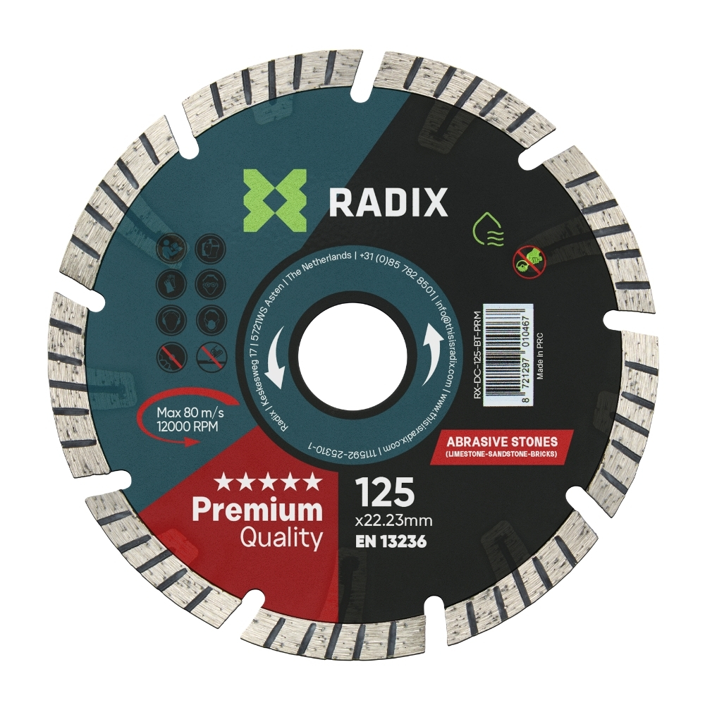 Radix - Diamantschijf - 125 mm - Premium Radix - Diamantschijf - 125 mm - Premium