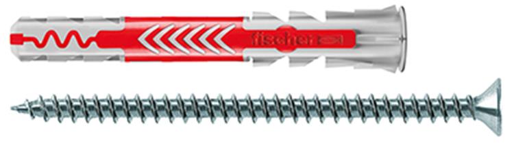 Fischer - Pluggen - 8 x 65mm S - Inclusief schroeven (25 stuks)