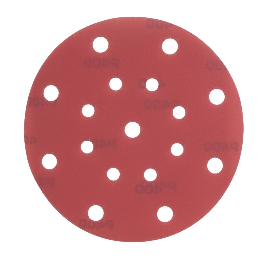 Radix - Schuurschijf - Pro - Klittenband 150 mm - P400 – 17 stofgaten (50 stuks) Radix - Schuurschijf - Pro - Klittenband 150 mm - P400 – 17 stofgaten (50 stuks)