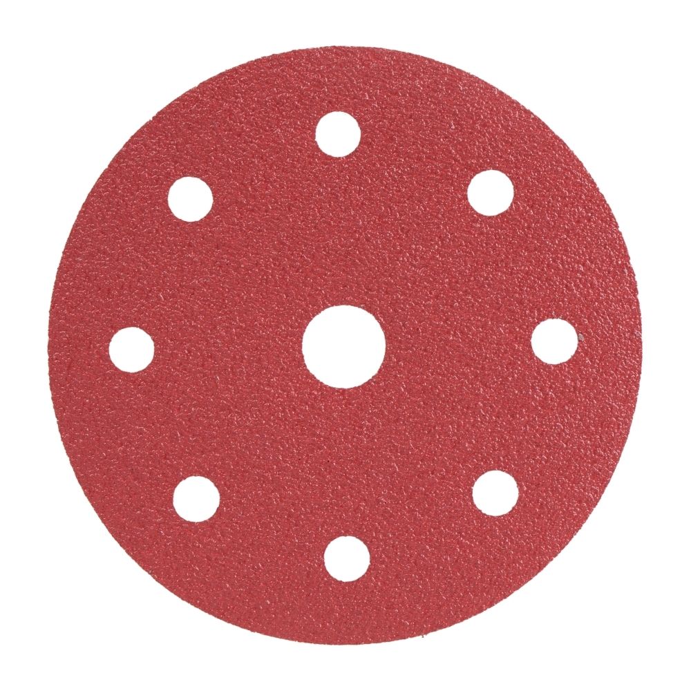 Radix - Schuurschijf - Pro - Klittenband 125 mm - P60 – 9 stofgaten (10 stuks)