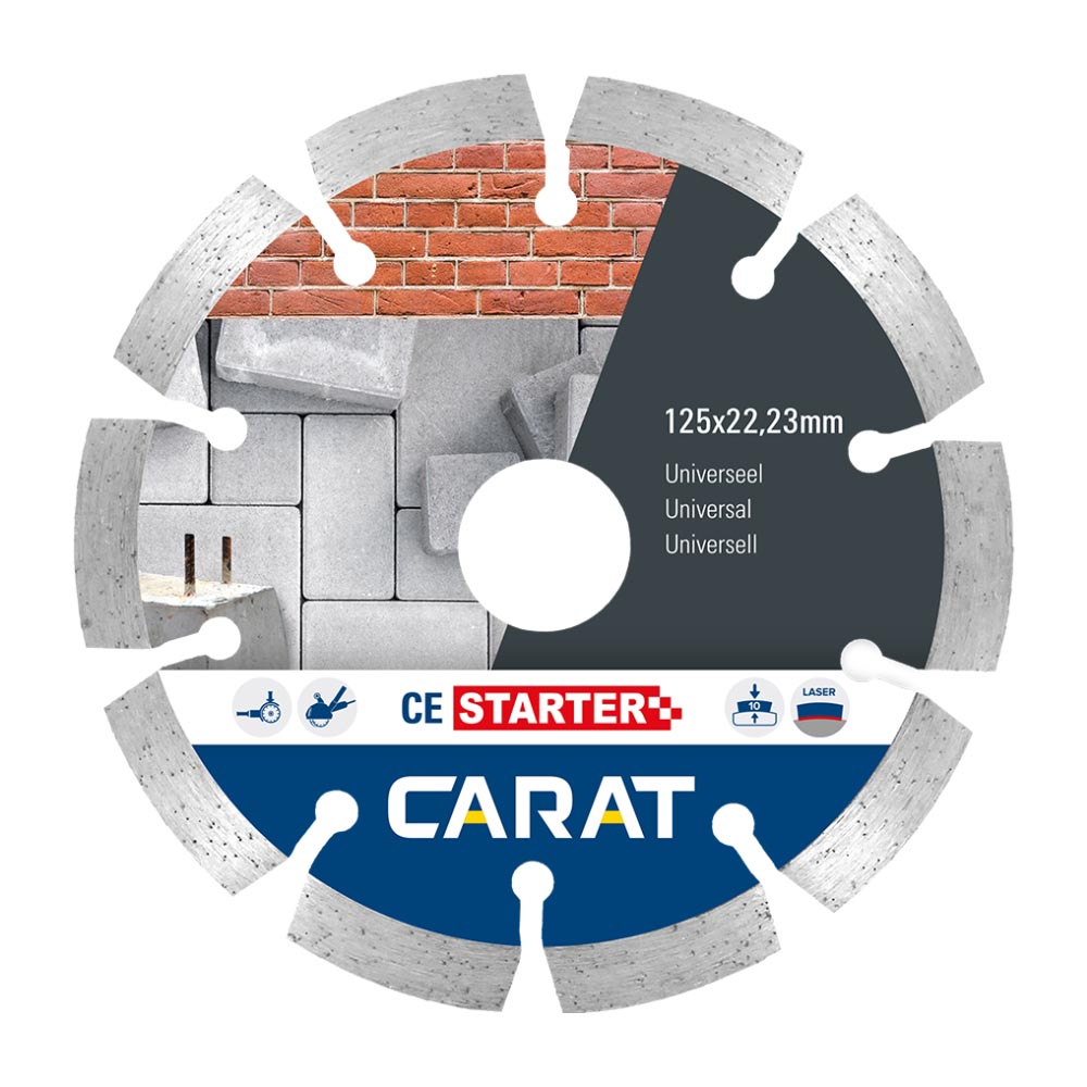 Carat - Universeel diamantzaagblad - Haakse slijper - Ø150 - Asgat 22.23mm