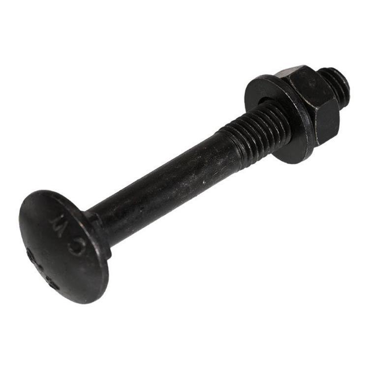 Blackline - Slotbout - DIN603 - M6 x 40mm - Zwart (25 stuks)