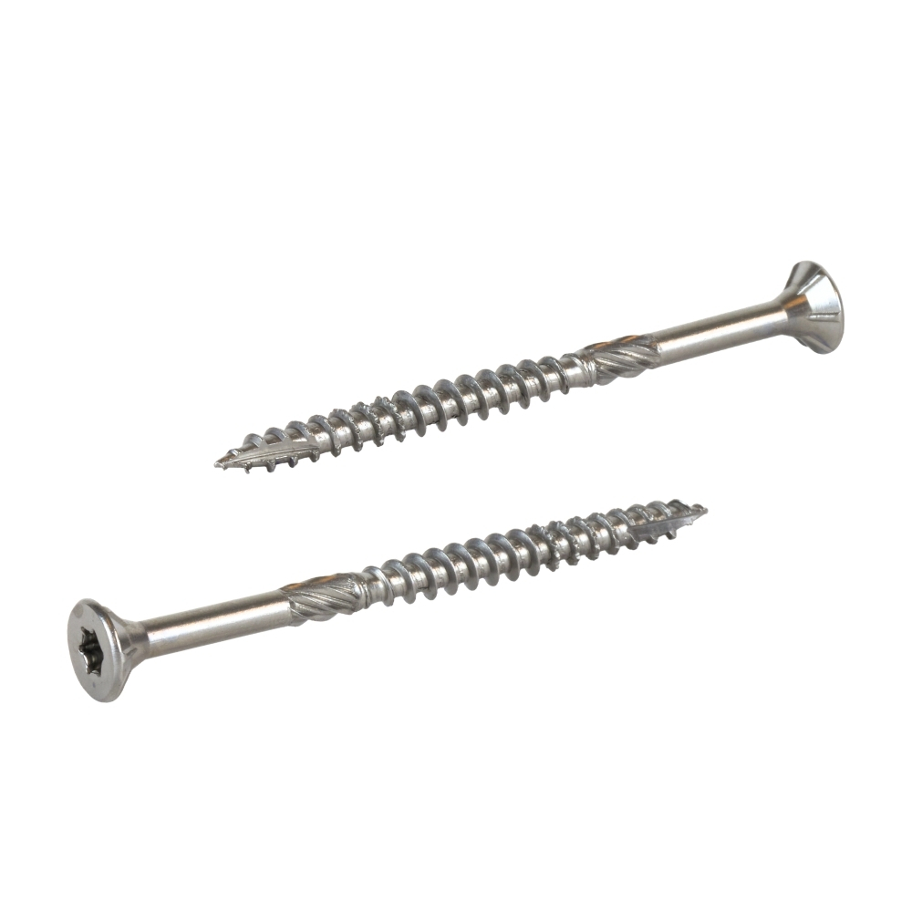 Radix Torx 20 Spaanplaatschroef - Platkop + Snijpunt - 4,5 x 60mm/35 - RVS - Deeldraad (200 stuks)