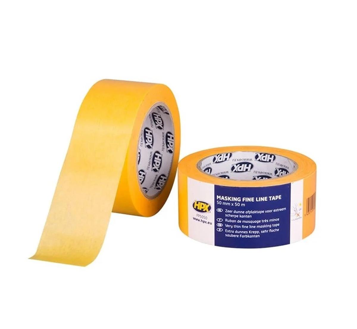 HPX - Masking 4400 Fine Line - Oranje - 48mm x 50m HPX - Masking 4400 Fine Line - Oranje - 48mm x 50m