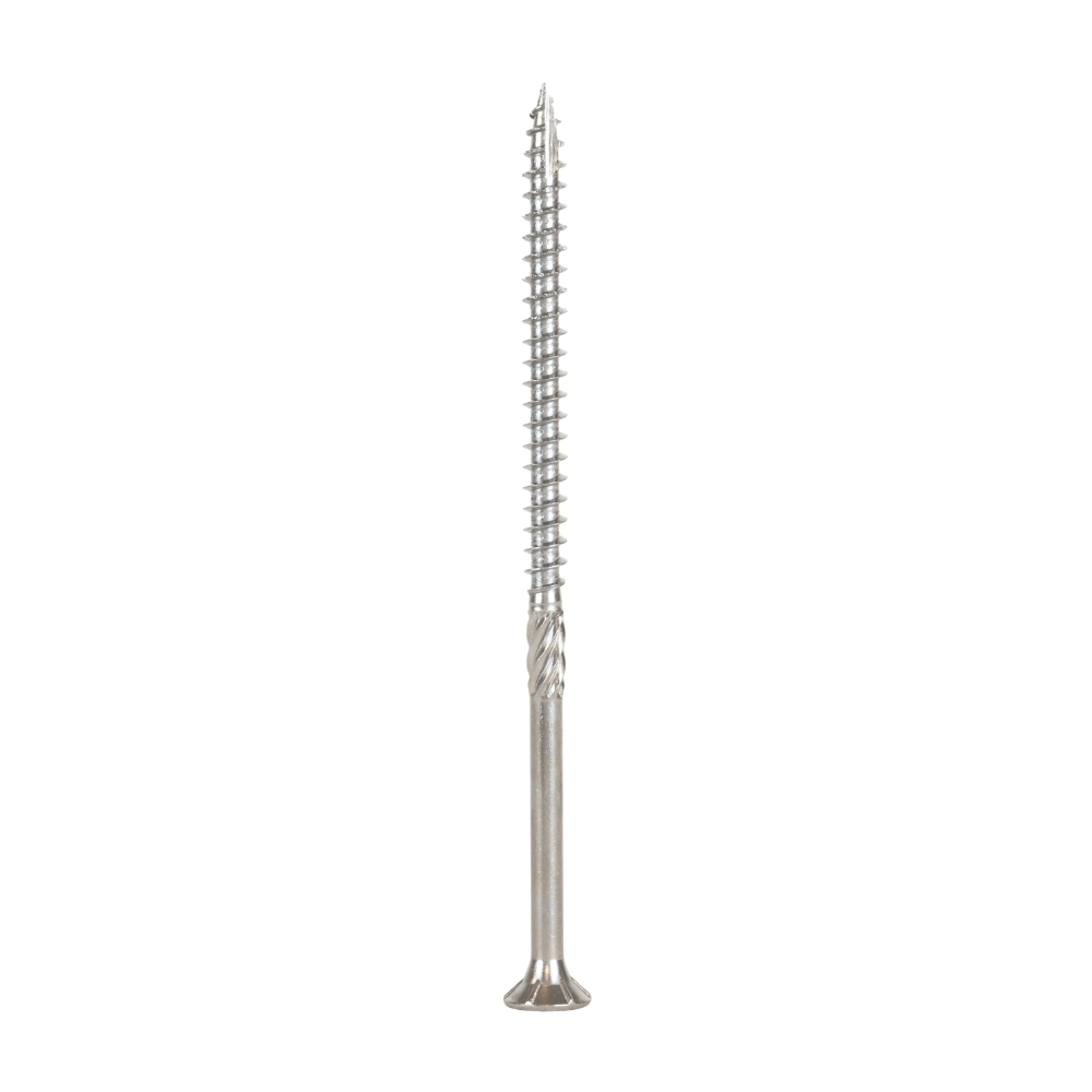 Radix Torx 20 Spaanplaatschroef - Platkop + Snijpunt - 5,0 x 100mm/55 - RVS - Deeldraad (200 stuks)