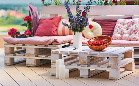Bank van pallets maken