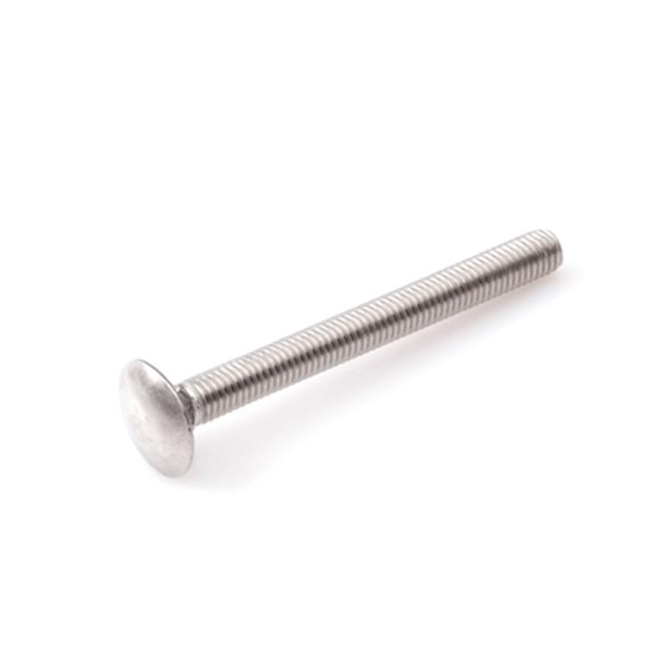Slotbout - M8 x 130 mm - DIN603 - RVS (25 stuks) Slotbout - M8 x 130 mm - DIN603 - RVS (25 stuks)
