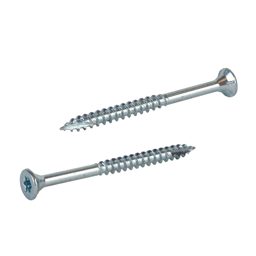 Radix Torx 20 Spaanplaatschroef - Platkop + Snijpunt - 4,0 x 50mm/30 - Verzinkt - Deeldraad (200 stuks)