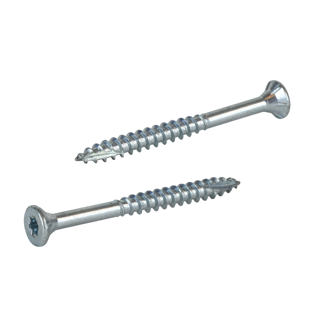 Radix Torx 20 Spaanplaatschroef - Platkop + Snijpunt - 4,5 x 50mm/30 - Verzinkt - Deeldraad (200 stuks)