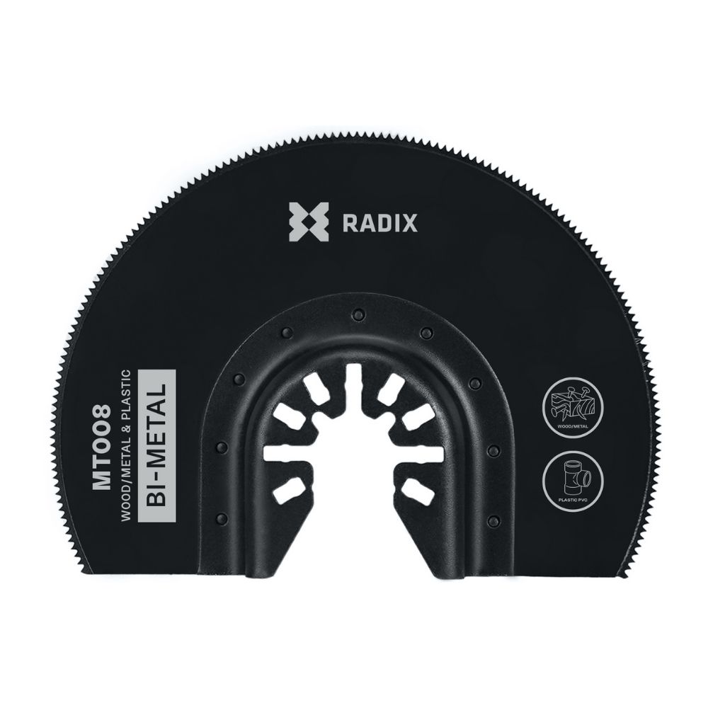 Radix - Multitool zaagblad - Bi-metaal - 18 tanden (1.37mm) - Gefreesd - 82mm Radix - Multitool zaagblad - Bi-metaal - 18 tanden (1.37mm) - Gefreesd - 82mm