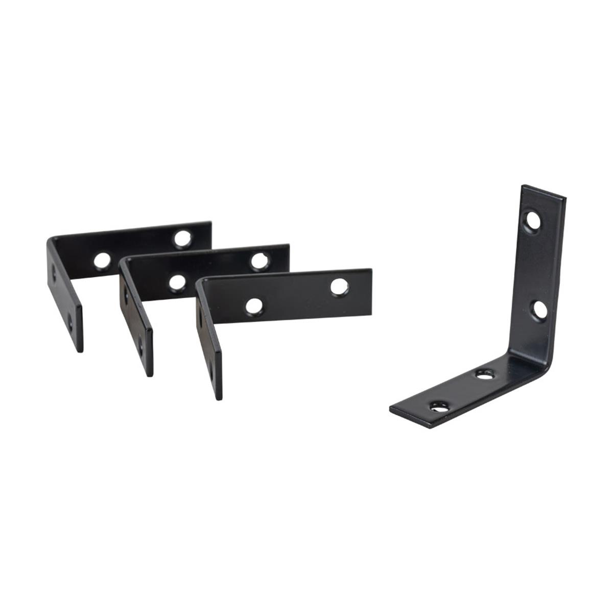 Stoelhoek - 55 mm - Zwart (4 stuks) Stoelhoek - 55 mm - Zwart (4 stuks)