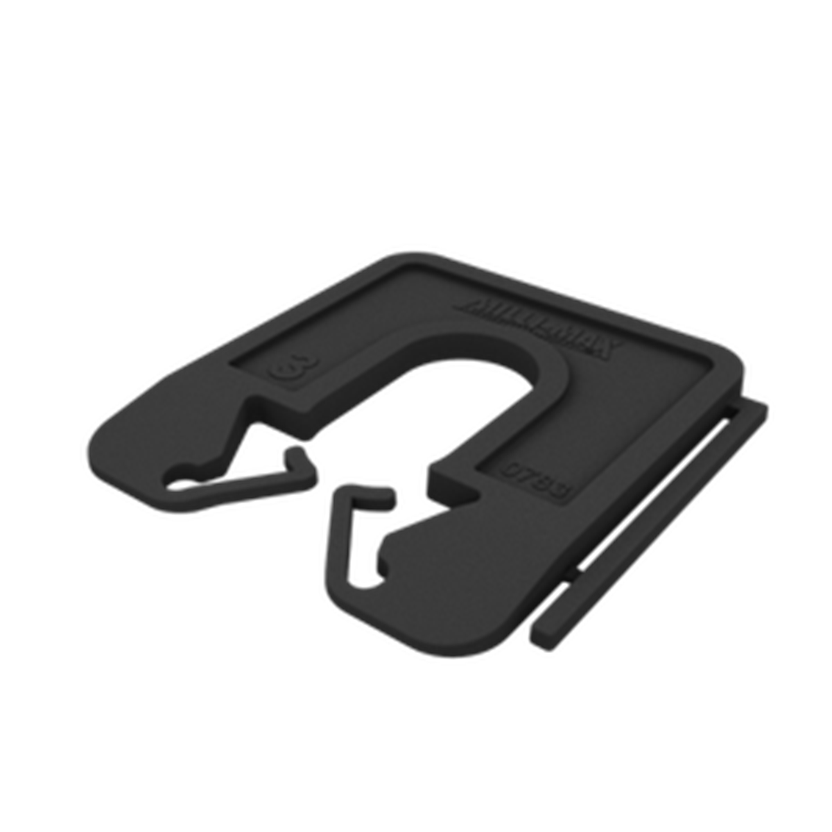 Milli-Max - Uitvulplaatje 3mm - Zwart (130 stuks)