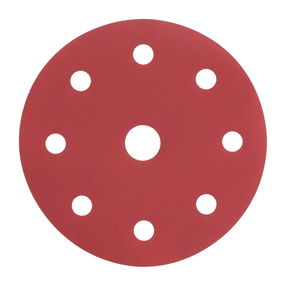 Radix - Schuurschijf - Pro - Klittenband 125 mm - P240 – 9 stofgaten (10 stuks)