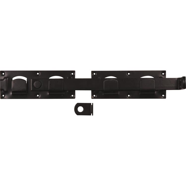 Overslaggrendel - Voor tuinhek - 430 mm - Zwart (1 stuk)