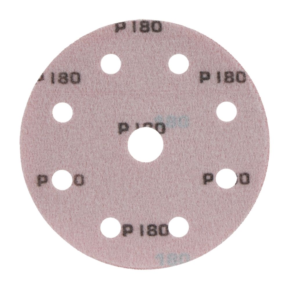 Radix - Schuurschijf - Pro - Klittenband 125 mm - P180 – 9 stofgaten (10 stuks)