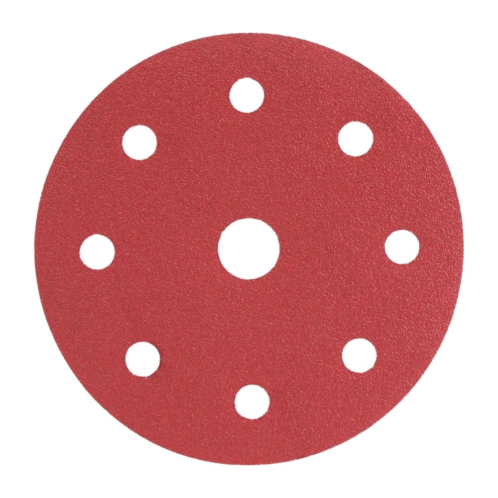 Radix - Schuurschijf - Pro - Klittenband 125 mm - P100 – 9 stofgaten (50 stuks)