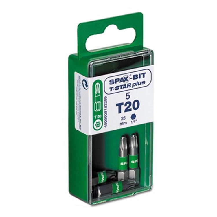 Spax - T-Star Schroefbits - T15 - RVS (5 stuks)